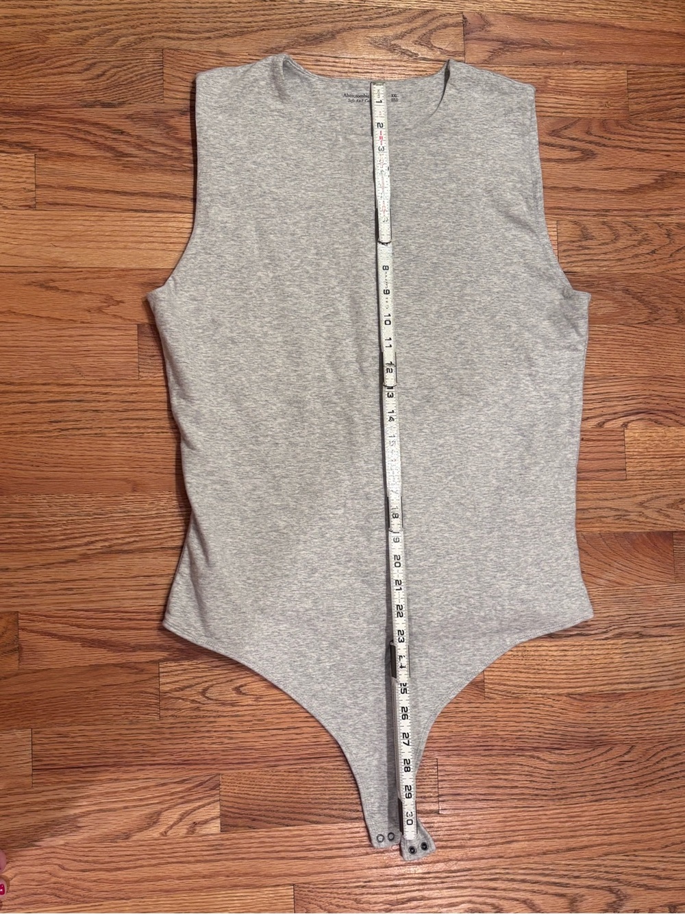 Abercrombie & Fitch Soft A&F Gray Sleeveless Bodysuit XXL - Picture 5 of 5